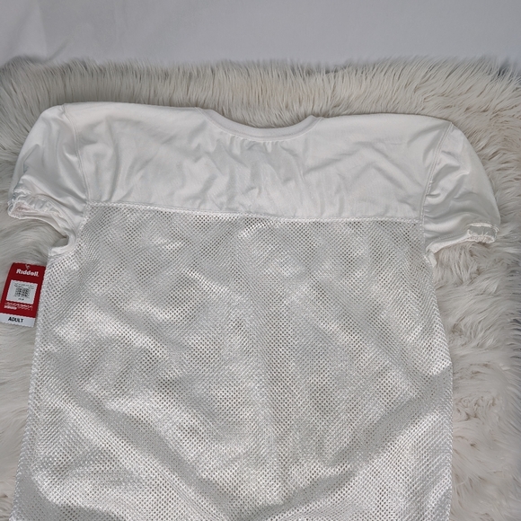 Riddell Pro Cut Mesh Practice Jersey, men's size large, white - Picture 4 of 8